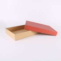 Recycled cardboard paper garment gift box