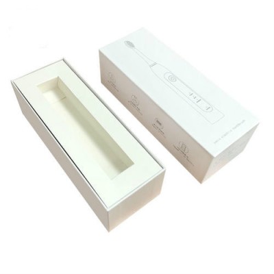 Luxury White Cardboard Paper  Box for Electronic Toothbrush Packaging