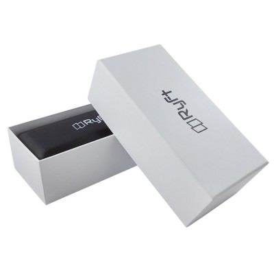 Recycled White Cardboard Paper Box With UV Logo for Cellphone Storage Packaging