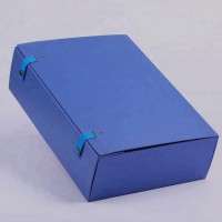 Purple Foldable Cardboard Magnetic Closure Box , Document & Office Supplies Package Box